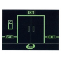 BradyGlo™ Directional Exit Sign