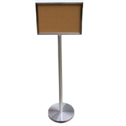 Stainless Steel Notice Stand