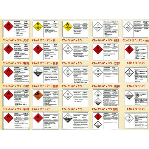 Safety Label Sign Stickers