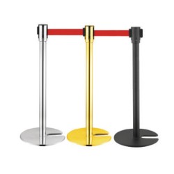 U-shaped Base Retractable Belt Barrier Stanchion