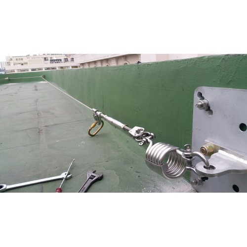 Karam Horizon PN4000 Horizontal Anchorage Lifeline System on Rigid Cable Line