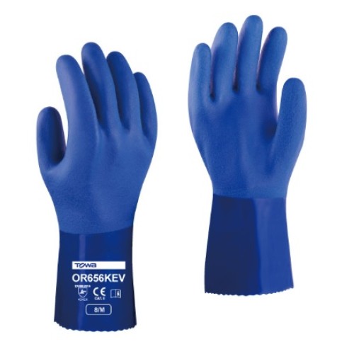 Towa OR656 KEV Cut Resistant PVC Gloves