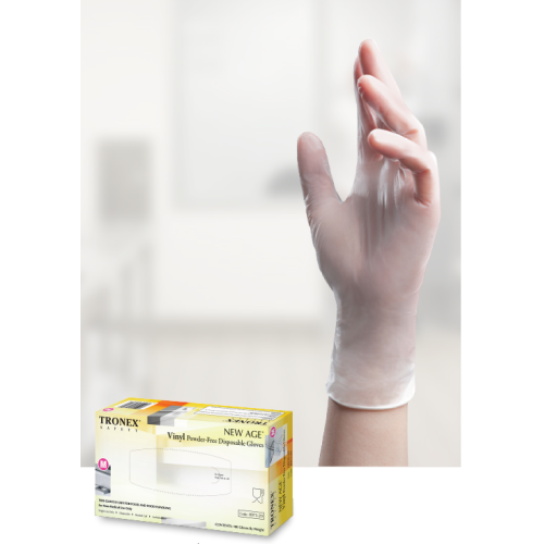 Tronex® 8973-10 (S) / 20 (M) / 30 (L) Vinyl Powder-Free Disposable Gloves