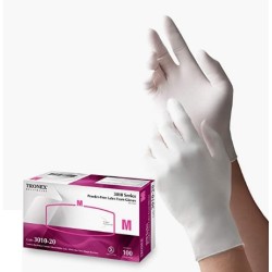 Tronex H3010 / 3010-10 (S) / 20 (M) / 30 (L) Powder-Free Latex Examination Gloves