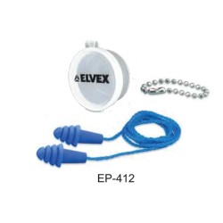 Delta Plus / Elvex Quattro™ EP-411 Corded Earplugs (NRR 27dB)