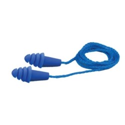 Delta Plus / Elvex Quattro™ EP-411 Corded Earplugs (NRR 27dB)