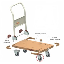 Dr. Logistics FasteRide 1929 Series Plastic Hand Truck