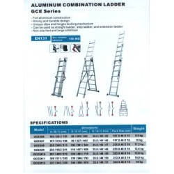 GCE Aluminium Combination Ladder Series