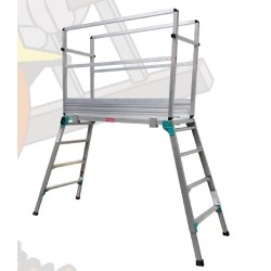 Dr. Ladder DRSW-1000 / DRSW-1200 Working Platform & PS-KFS-GR10 / PS-KFS-GR12 Guardrail 