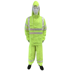563 Rain Suit (Fluorescent Yellow) with Reflective Tape