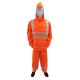 563 Rain Suit with Reflective Material (Fluorescent Orange) 