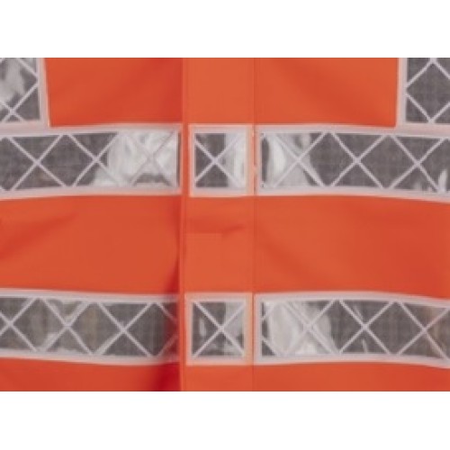 563 Rain Suit with Reflective Material (Fluorescent Orange) 