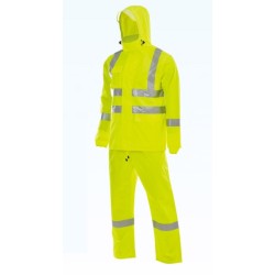 D763 Rain Suit with Reflective Tape
