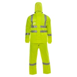 D763 Rain Suit with Reflective Material