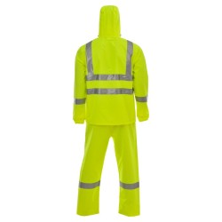 D763 Rain Suit with Reflective Material