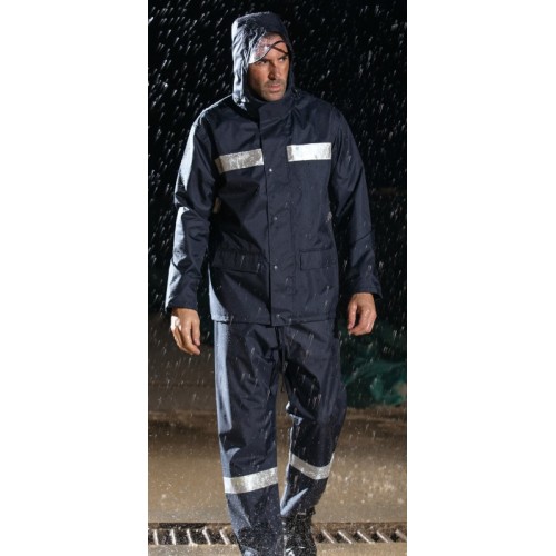 D766/C893 Rain Suit with Reflective Material