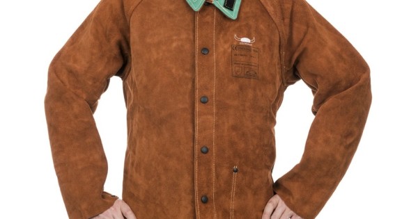 Weldas Schweisserschutz-Jacke E44-7300/86XL - Größe XL, 100% Baumwolle, Mit KEVLAR-Nähten, Hitzebeständig