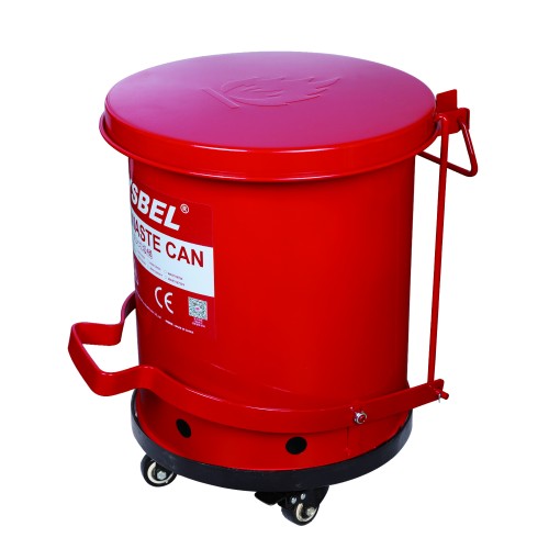 Sysbel® WAS006 / WAS0010 / WAS0014 / WAS0021 Steel Dolly for Oily Waste Can