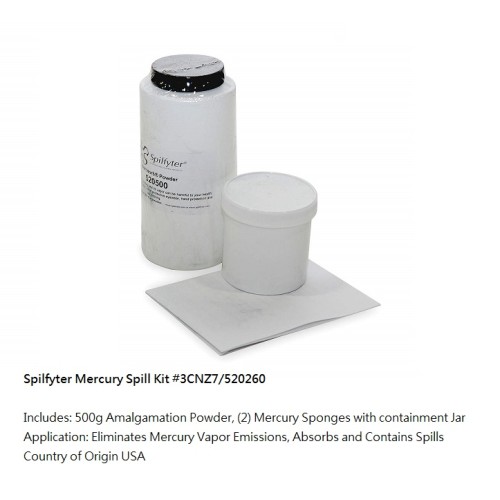 Spilfyter #520260 Mercury Spill Kit Spilfyter #520260 Mercury Spill Kit