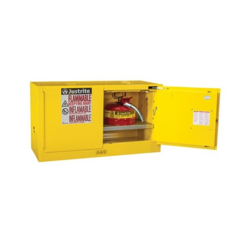 Justrite Sure-Grip® EX 891720 17Gal Piggyback Flammable Safety Cabinet
