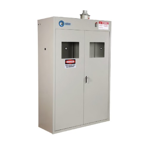 Sysbel® WA730101 / WA730102 / WA730103 Explosion-proof Gas Cylinder Storage Cabinet (Self-exhaust)