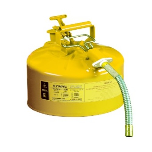 Sysbel SCAN003Y 2.5Gal Type II Safety Can (Yellow) 