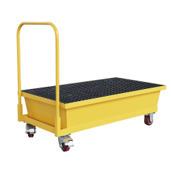 Sysbel SPM222 Mobile Steel Spill Pallet (2 Drum) with Cart