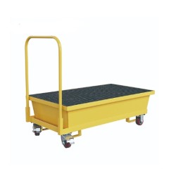 Sysbel SPM222 Mobile Steel Spill Pallet (2 Drum) with Cart