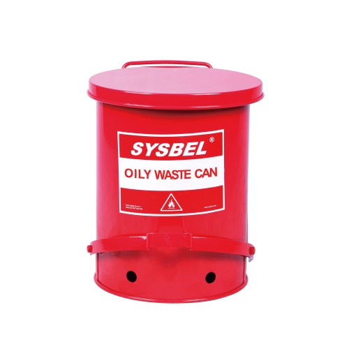 Sysbel WA8109300 / WA8109300Y 10Gal Oily Waste Can