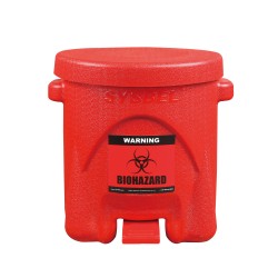 Sysbel® WA8109200 / WA8109200Y 6Gal Biohazard Waste Can