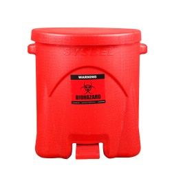 Sysbel WA8109600 / WA8109600Y 14Gal Biohazard Waste Can